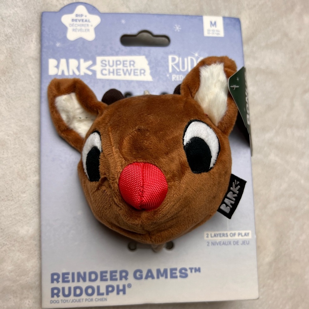 Bark Rudolph collection, two layers of fun, super￼chew